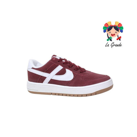 010358 PANAM Blanco Vino Tenis Casual para Dama y Joven