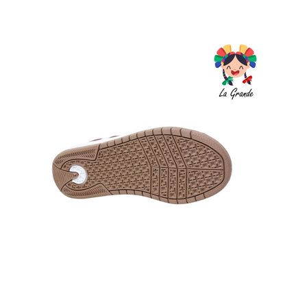 010358 PANAM Blanco Vino Tenis Casual para Dama y Joven