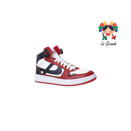 010776 PANAM Bco Azul Rojo Sint Tenis Urbano para Dama, Joven  y Caballero Nacional Original