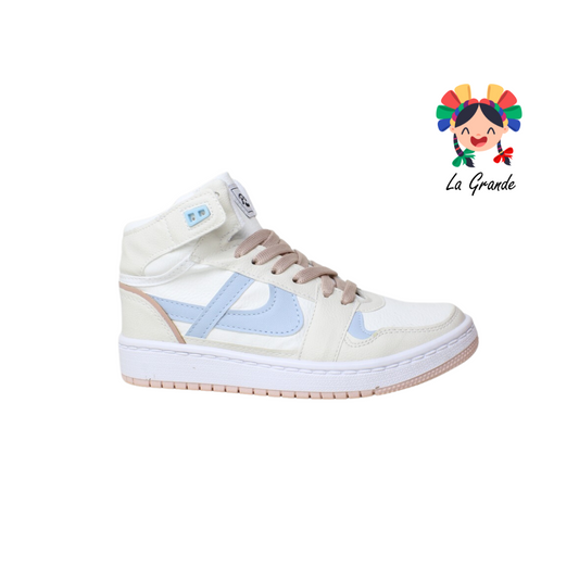 010776 PANAM Latte Rosa Sintético Tenis Tipo Bota Nacional Original Urban para Dama