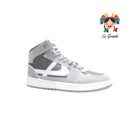 010846 PANAM Gris Sint Tenis Bota para Dama, Joven, Caballero Nacional Original