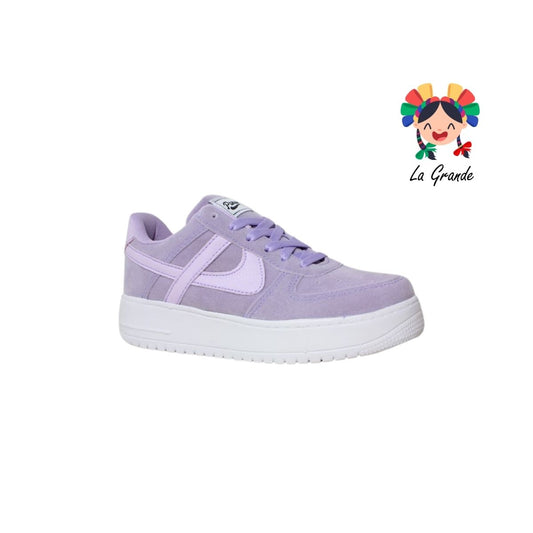 010861 PANAM Lila Napa Tenis Casual para Dama