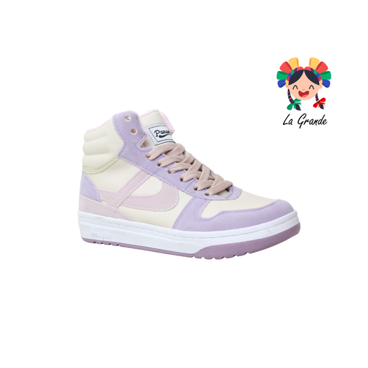 010870 PANAM Latte Rosa Tenis Casual Original para Dama