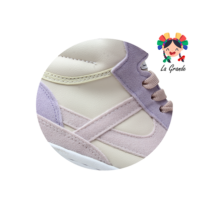 010870 PANAM Latte Rosa Tenis Casual Original para Dama