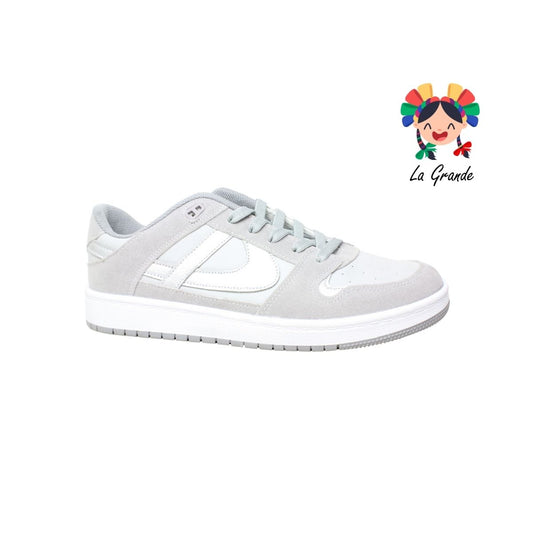010899 PANAM Gris Napa Tenis Casual Original para Dama y Joven