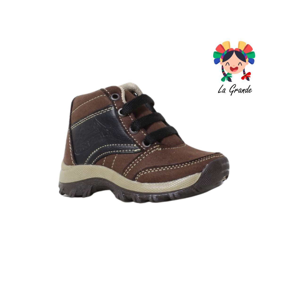 010 GRIZZLY Café Negro Sint Bota de Montaña para Bebé
