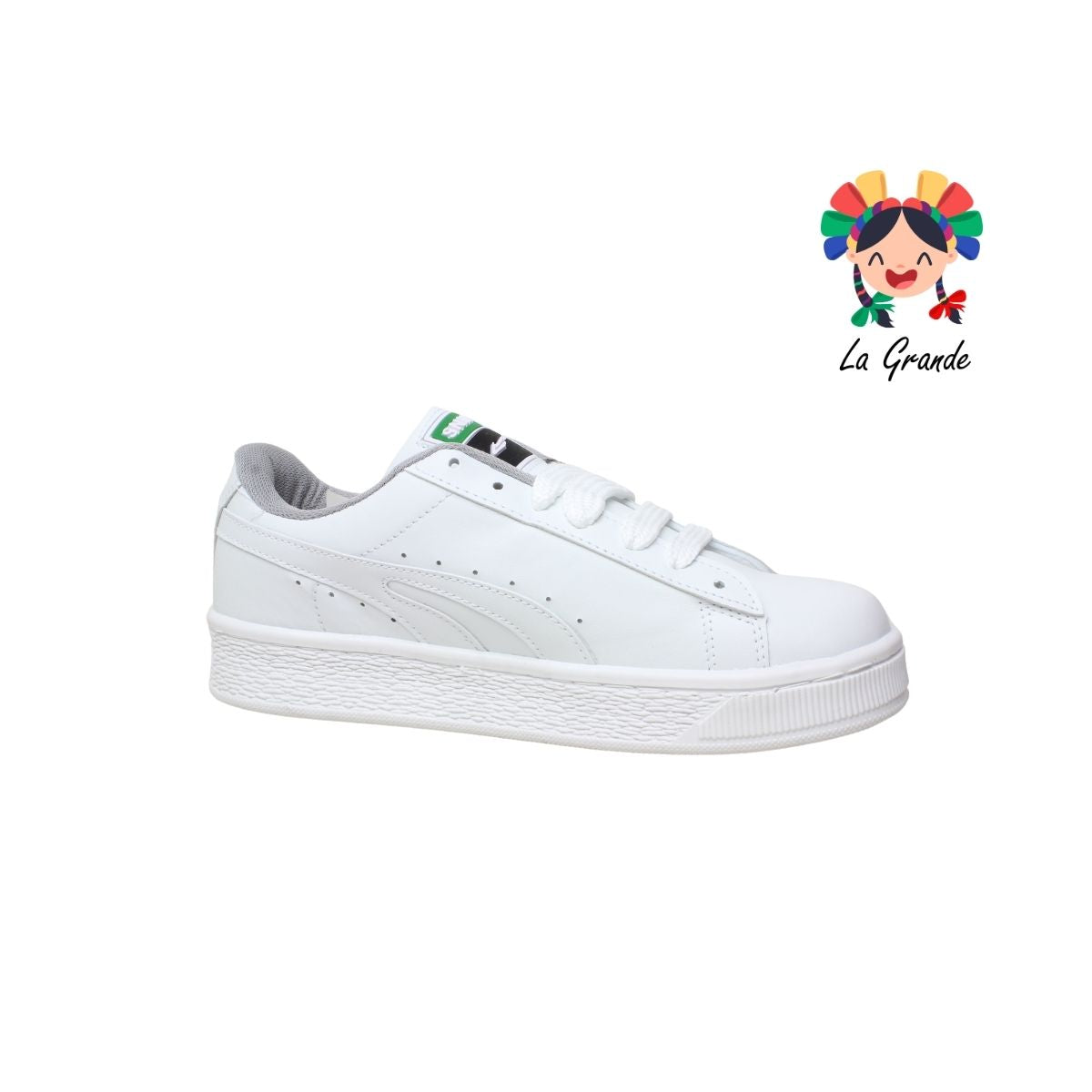 010 SNIK Blanco Blanco Tenis Casual para Caballero