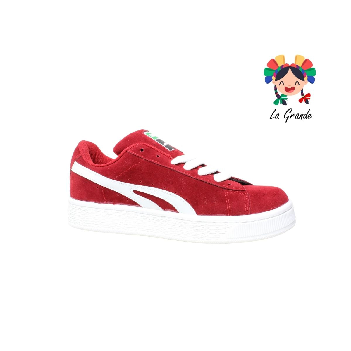 010 SNIK Rojo Blanco Tenis Casual para Caballero