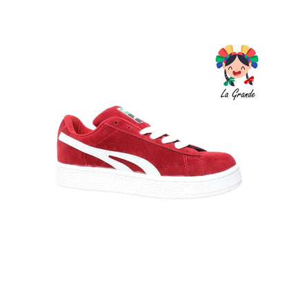 010 SNIK Rojo Blanco Tenis Casual para Caballero