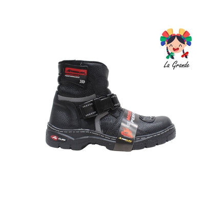 0110 CLIFF Negro Piel Bota tipo Motociclista para Caballero