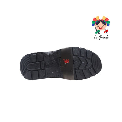 0110 CLIFF Negro Piel Bota tipo Motociclista para Caballero