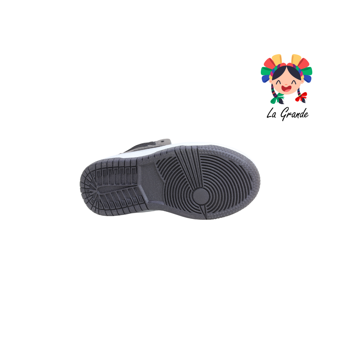011517 PANAM Gris Negro Napa Tenis Escolar Urbano para Niña y Niño Original