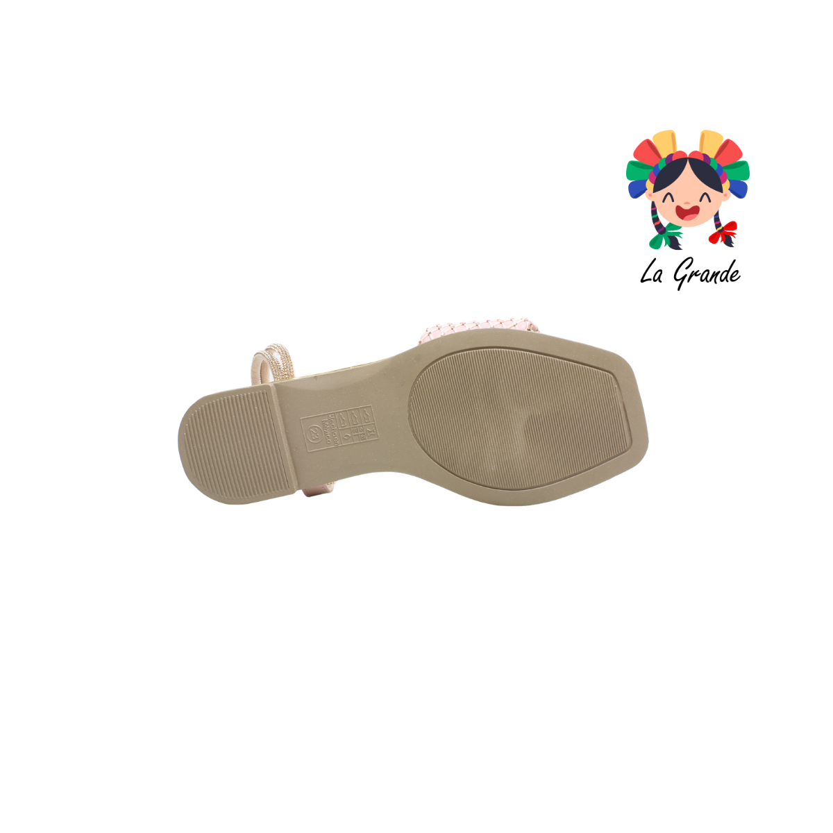 0124 WILDCAT Oro Rosado Napa Sandalia Casual para Dama
