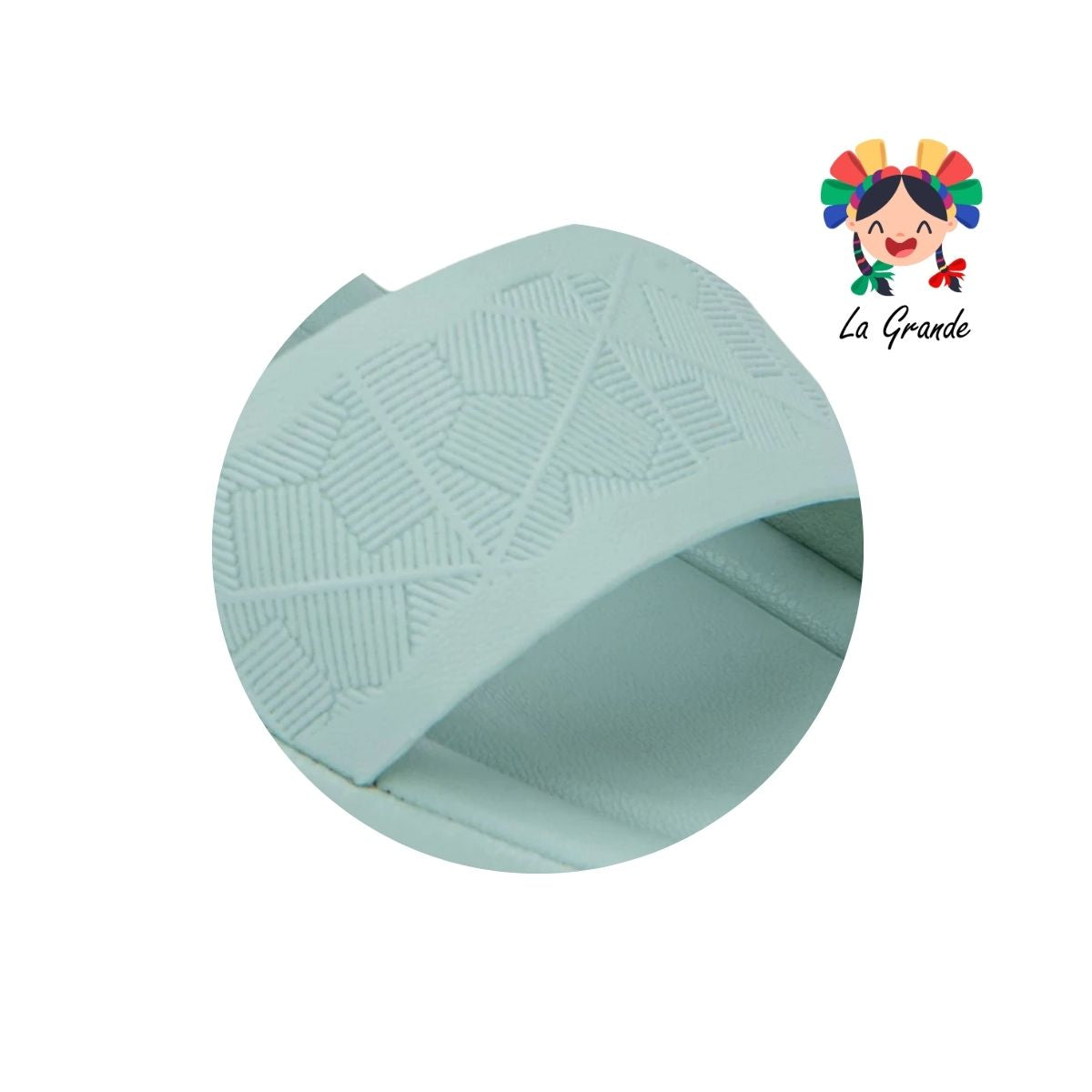 0134 SHOSH Menta Sint Sandalia Casual de Válvula para Dama