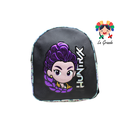 017 HUNTRI Mochila Negro Amarillo Rosa Casual para Dama