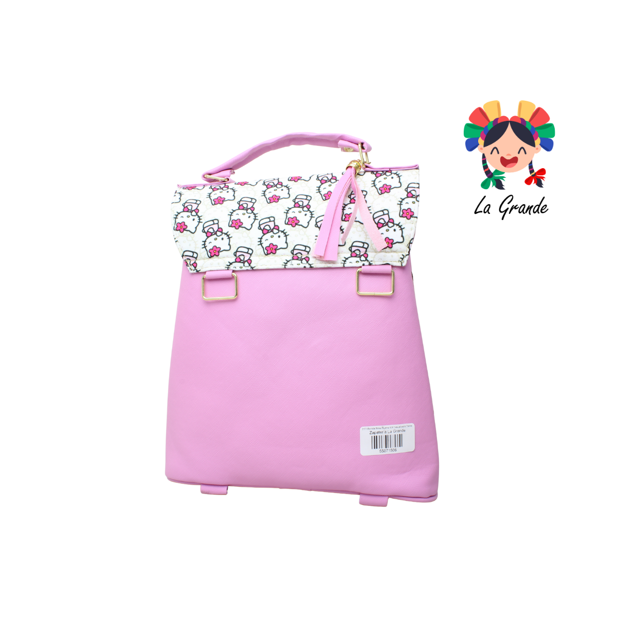 017 Mochila Rosa Fiusha Kitt Casual para Dama