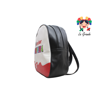 017 HUEVITO K Mochila Bco Ngo Rojo Casual para Dama