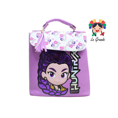 018 HUNTRI LUCCIANA Mochila Morado Rosa Casual para Dama