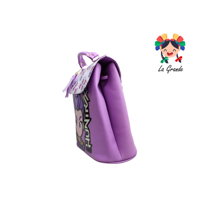 018 HUNTRI LUCCIANA Mochila Morado Rosa Casual para Dama