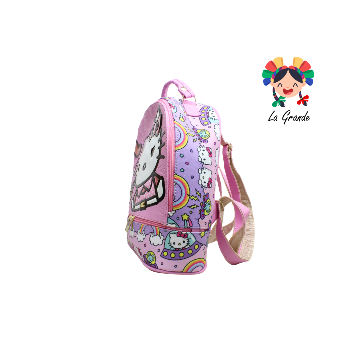 017 KITI Mochila Rosa Morado Casual para Dama