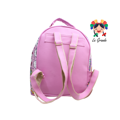 017 KITI Mochila Rosa Morado Casual para Dama