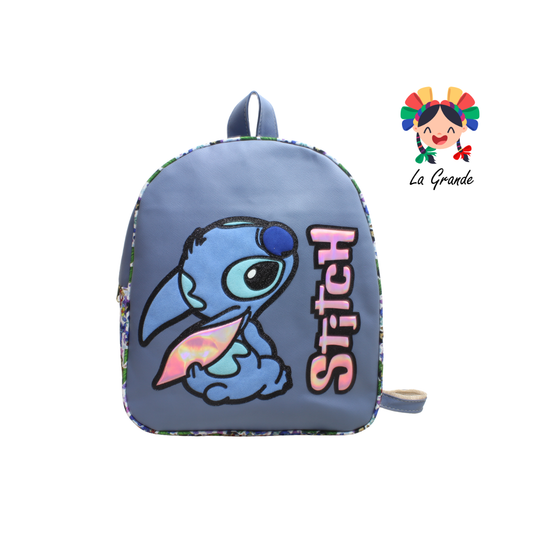 017 STICH Mochila Azul Blanco Casual para Dama