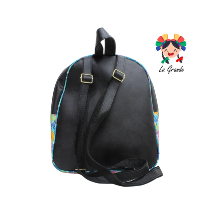 017 STICH LUCCIANA Mochila Negro Azul Casual para Dama