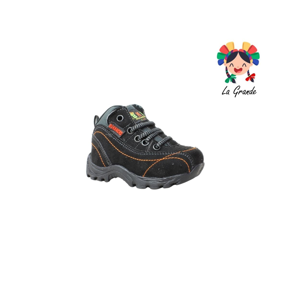 01 BUKANERO Negro Durazno Bota de Montaña para Bebé