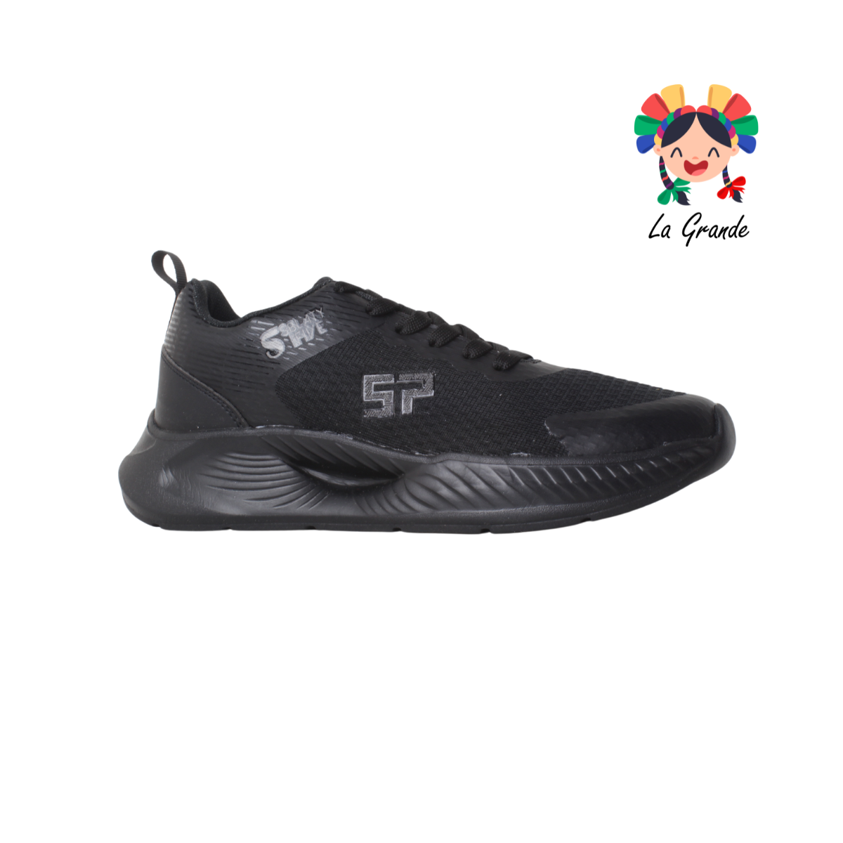 01 SBLATY FIVE Negro Negro Tenis Deportivo para Caballero