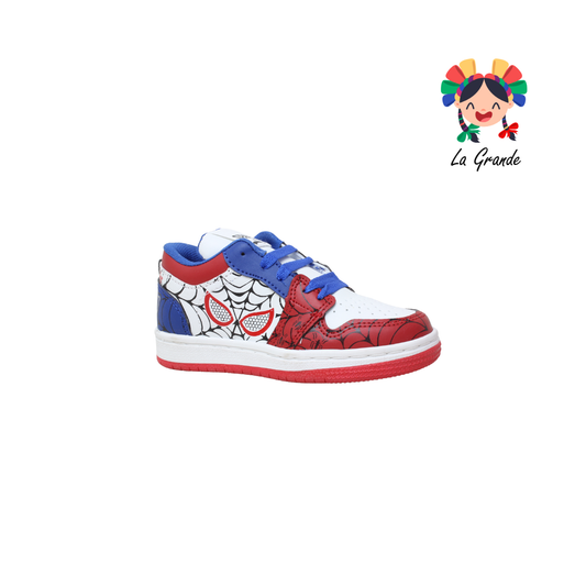 01 SPIDER SPALD Bco Rojo Rey Sint Tenis Casual para Niño