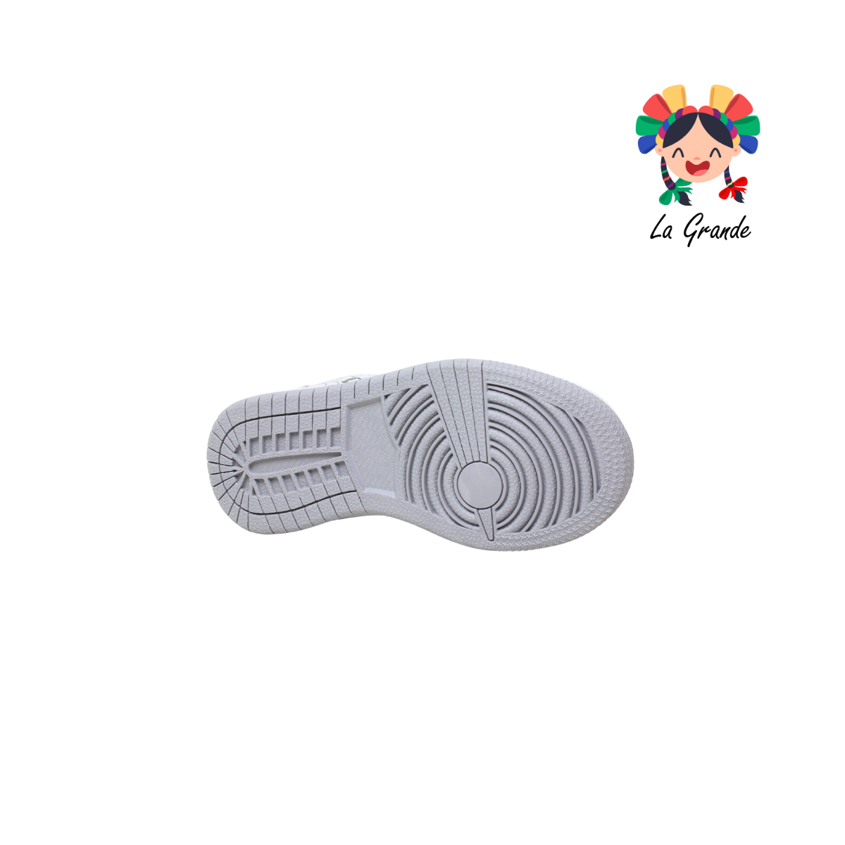 01 SPIDER SPALD Blanco Plata Sint Tenis Escolar para Niño