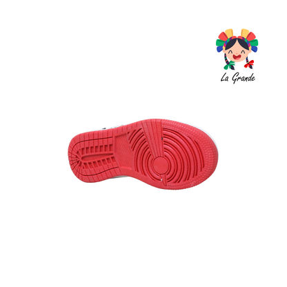 01 SPIDER SPALD Bco Rojo Rey Sint Tenis Casual para Niño