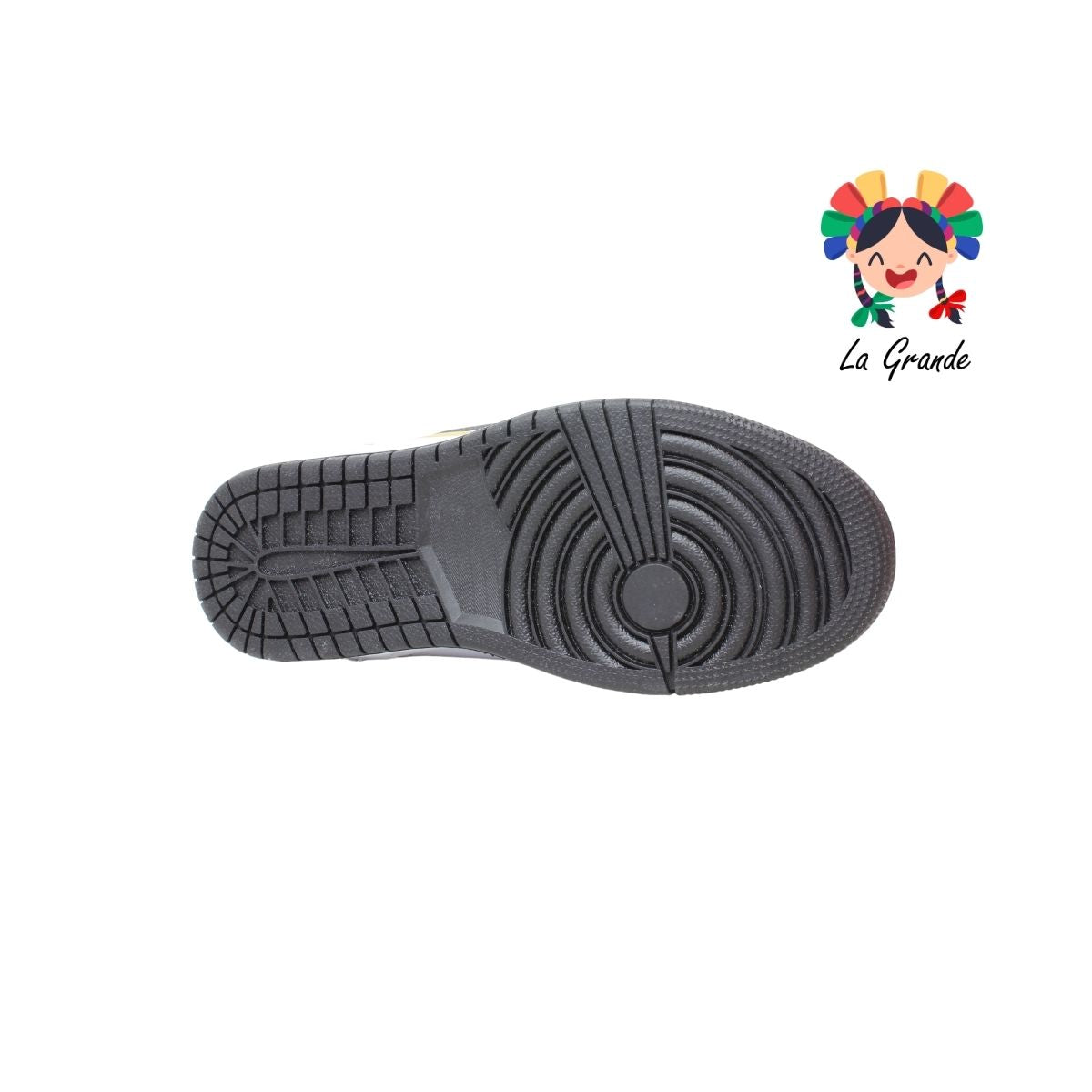 023 APT Bco Negro Oro Tenis Casual para Caballero