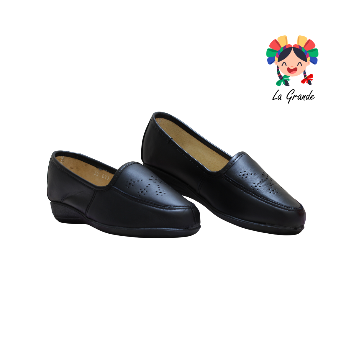 023 PATSSY Negro Piel Zapato Casual para Dama