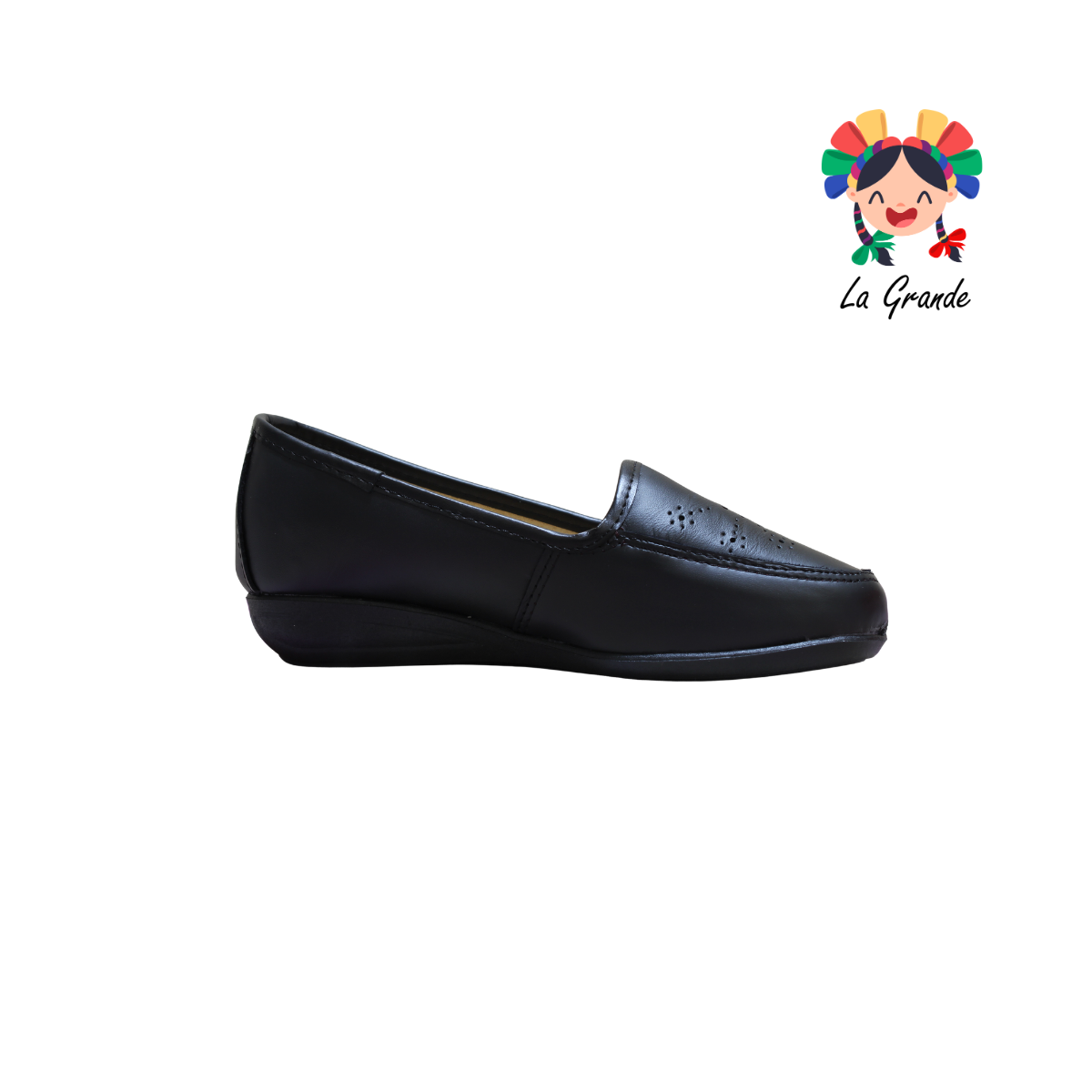 023 PATSSY Negro Piel Zapato Casual para Dama