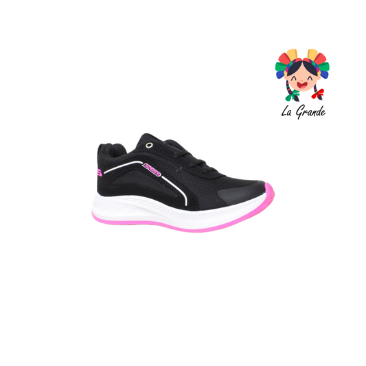 024 SPEIS-10 Negro Fiusha Sint Tenis Casual para Niña y Dama