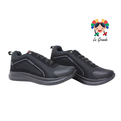 024 SPEIS10 Negro Negro Tenis Deportivo para Caballero