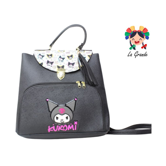 026 Mochila Negro Multi Kurum Casual para Dama