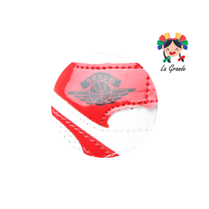 02 SPALD Blanco Rojo Charol Tenis Casual para Niño y Niña