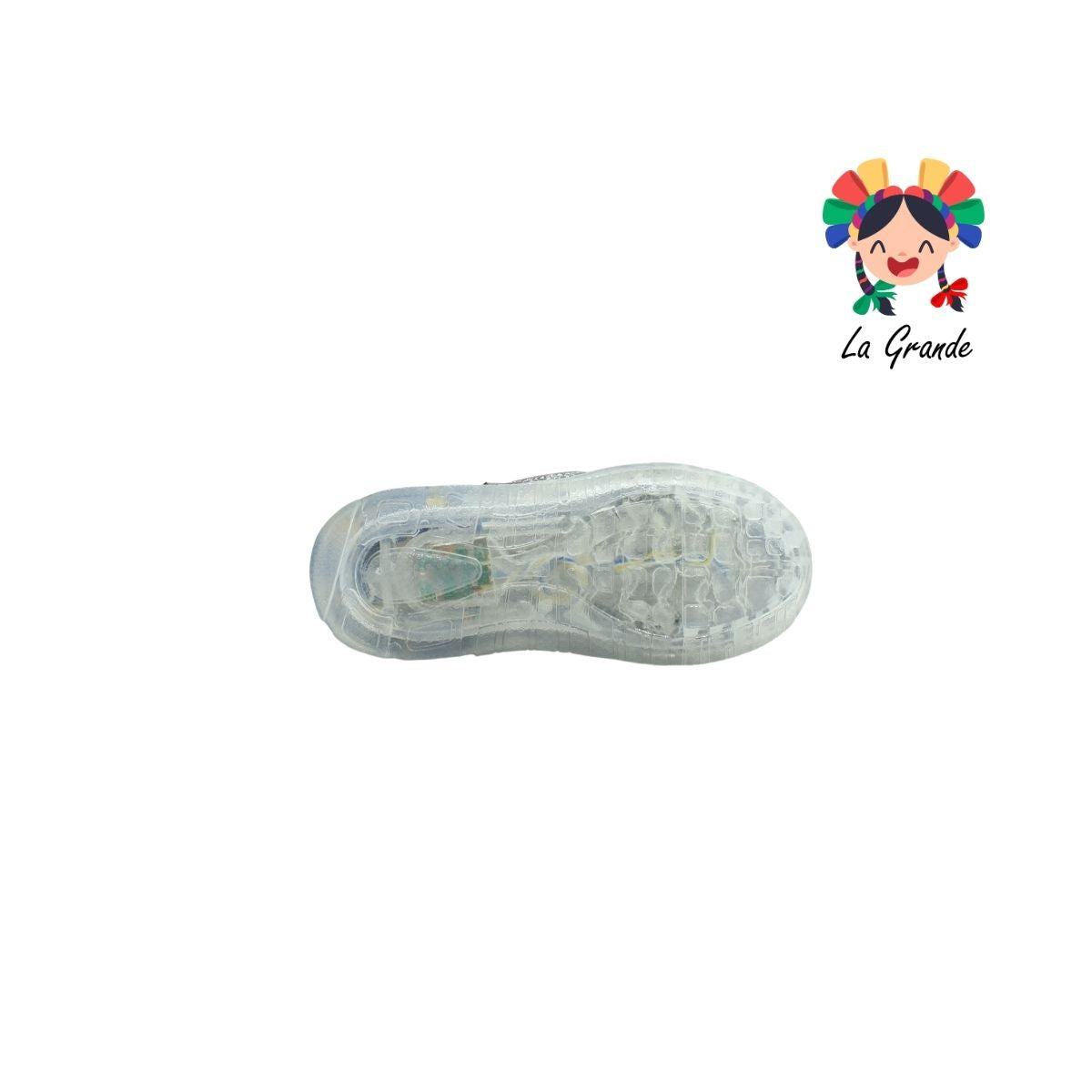 02 VANPI Gris Oxford Tenis Dinosaurio de Luces Led para Niño y Niña