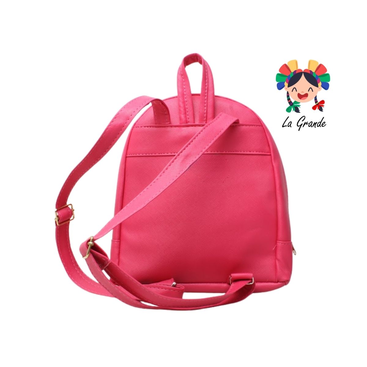 030 Mochila Rosa Cereza Redonda Pequeña Casual para Niña y Dama