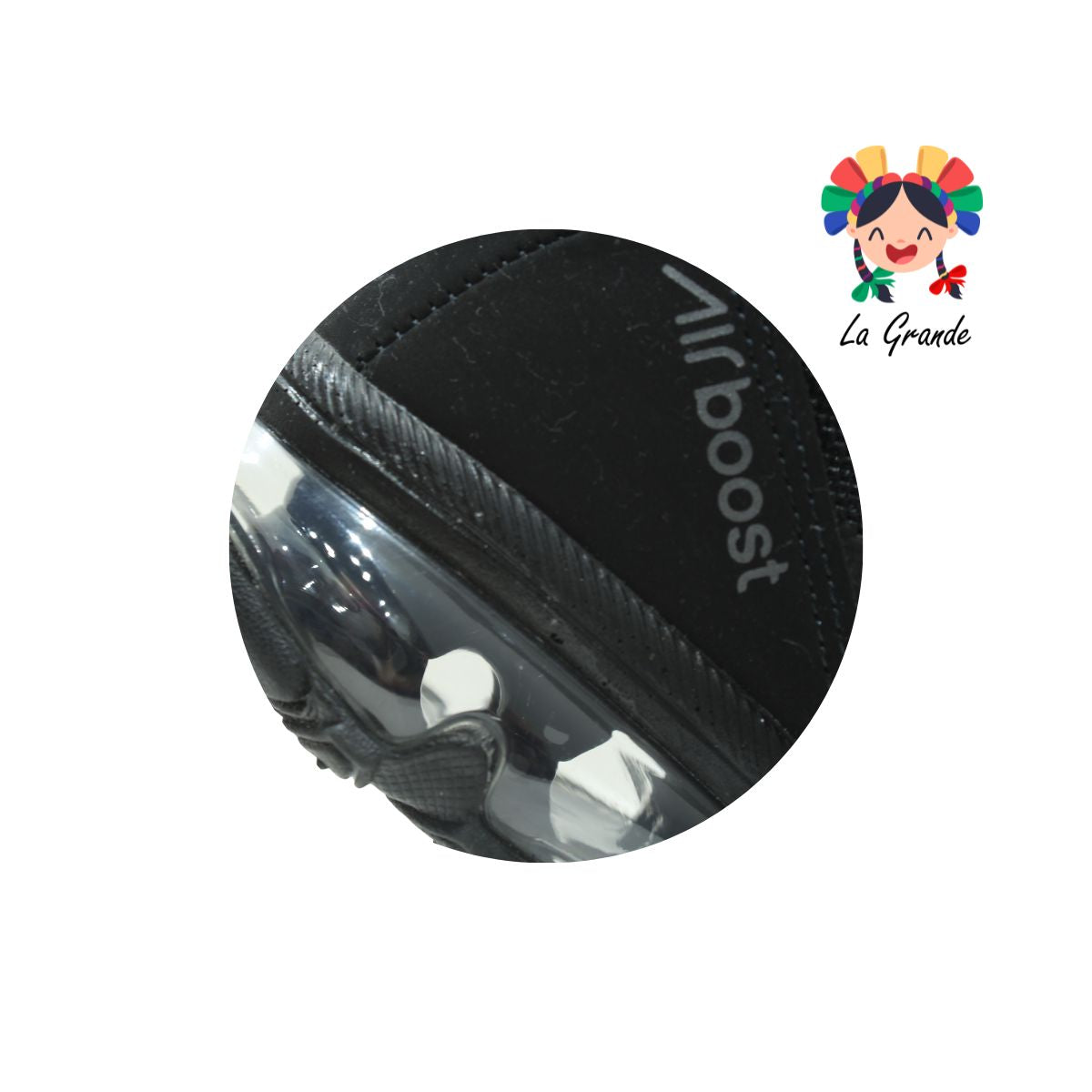 031 BOOST Negro Negro Tenis Deportivo de Válvula para Dama y Joven