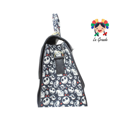 038 Mons LUCCIANA Bolsa Cuadrada Negro Casual para Dama