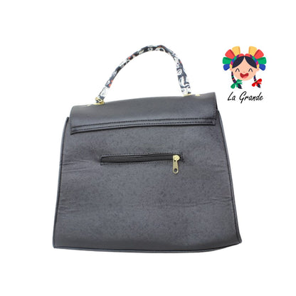 038 Mons LUCCIANA Bolsa Cuadrada Negro Casual para Dama