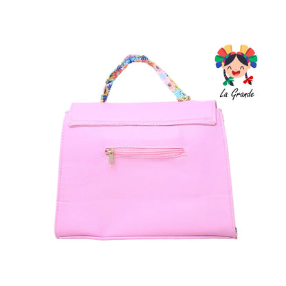 038 CERDITO LUCCIANA Bolsa Cuadrada Rosa Multi Casual para Dama