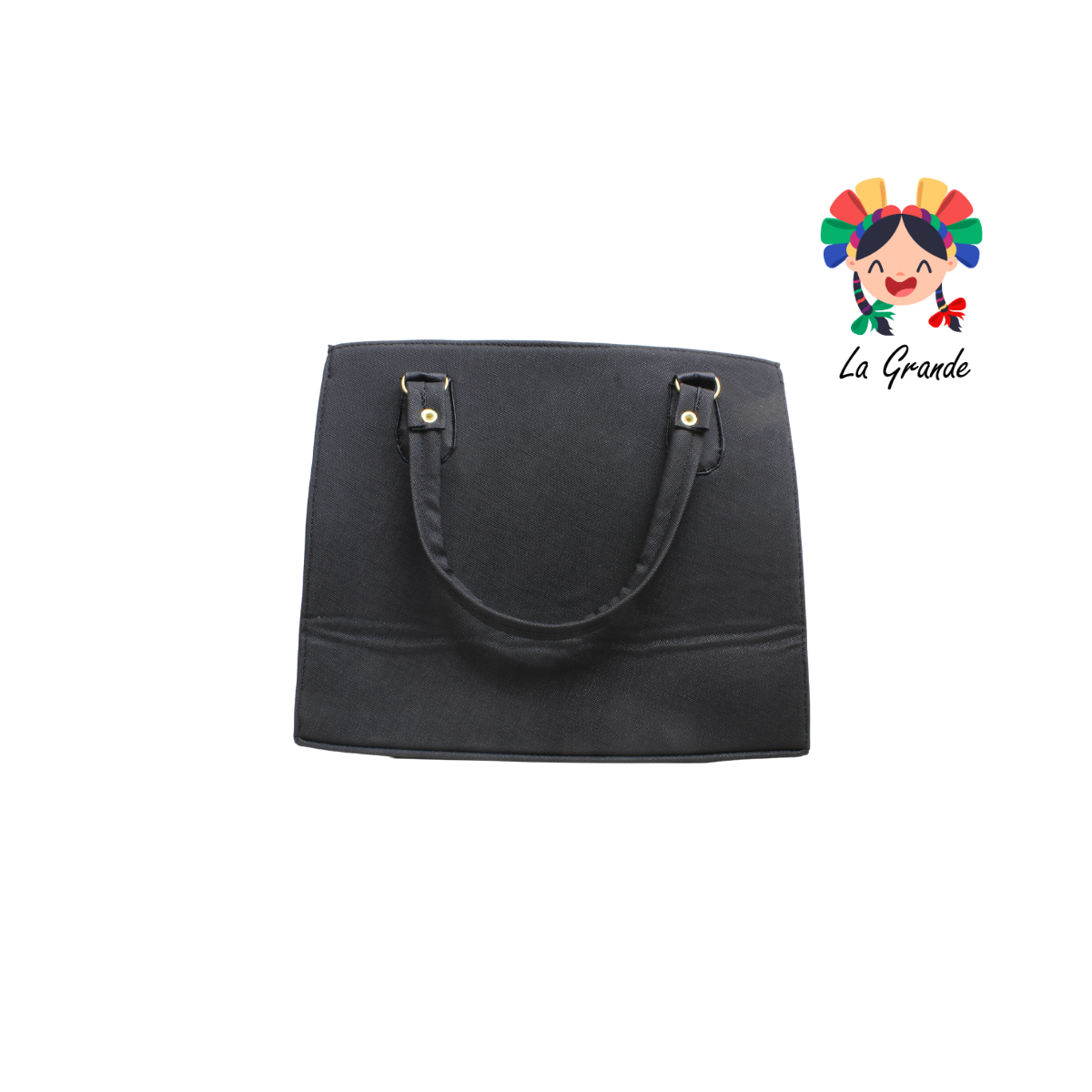 038 HARRY P.Bolsa Cuadrada Negro Casual para Dama