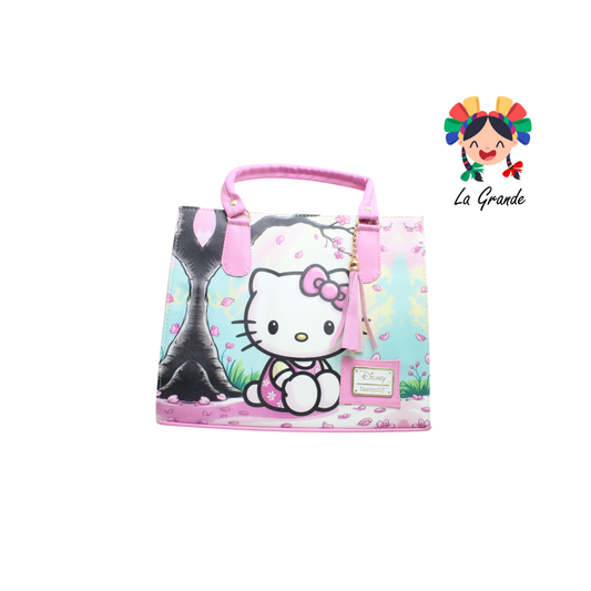 038 KITI Bolsa Cuadrada Rosa Blanco Casual para Dama