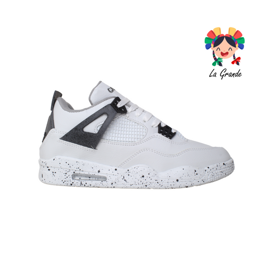 03 CASH ONE Bco Oxford Jaspe Tenis Casual para Caballero