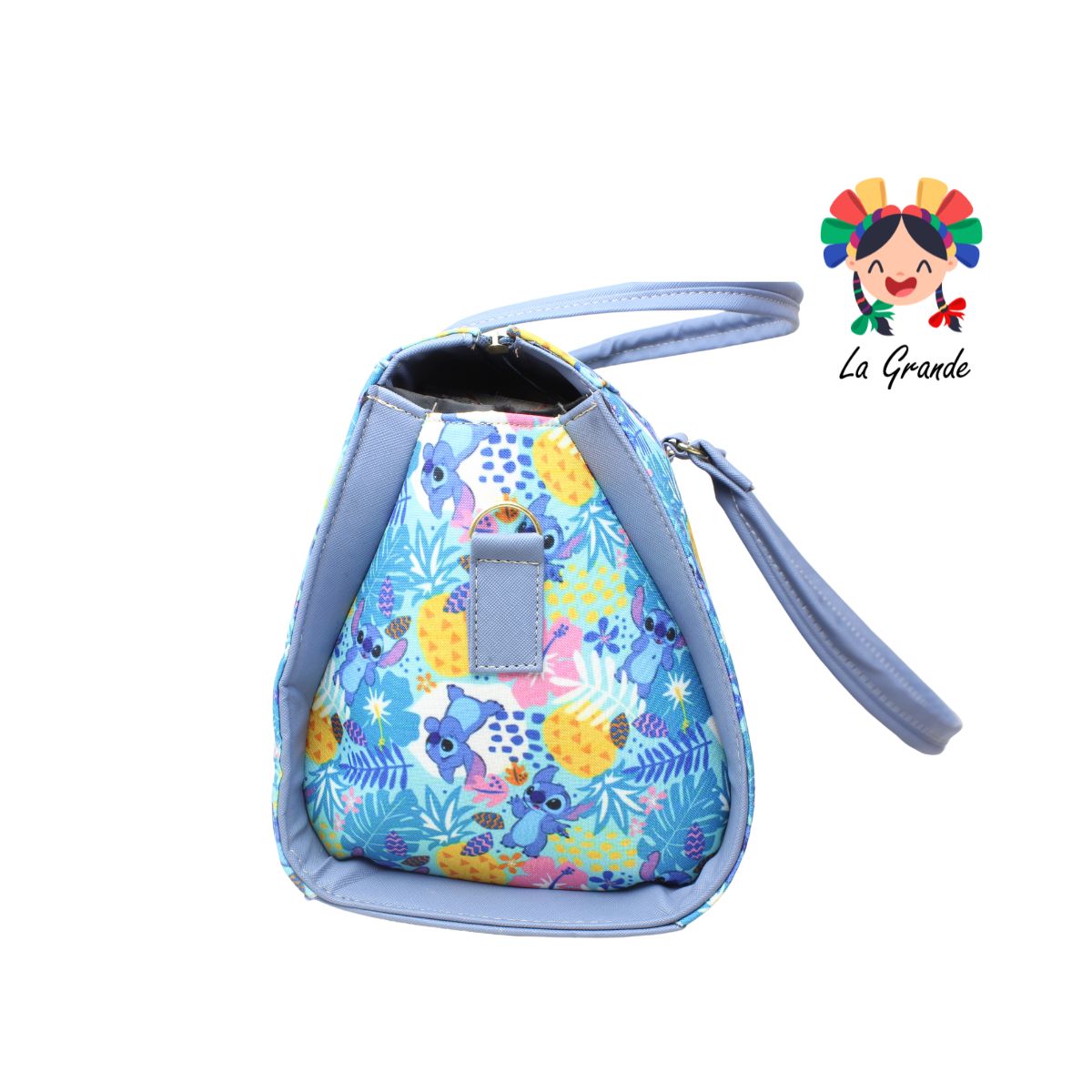 040 Maleta Mezclilla Multi Stich Casual para Dama