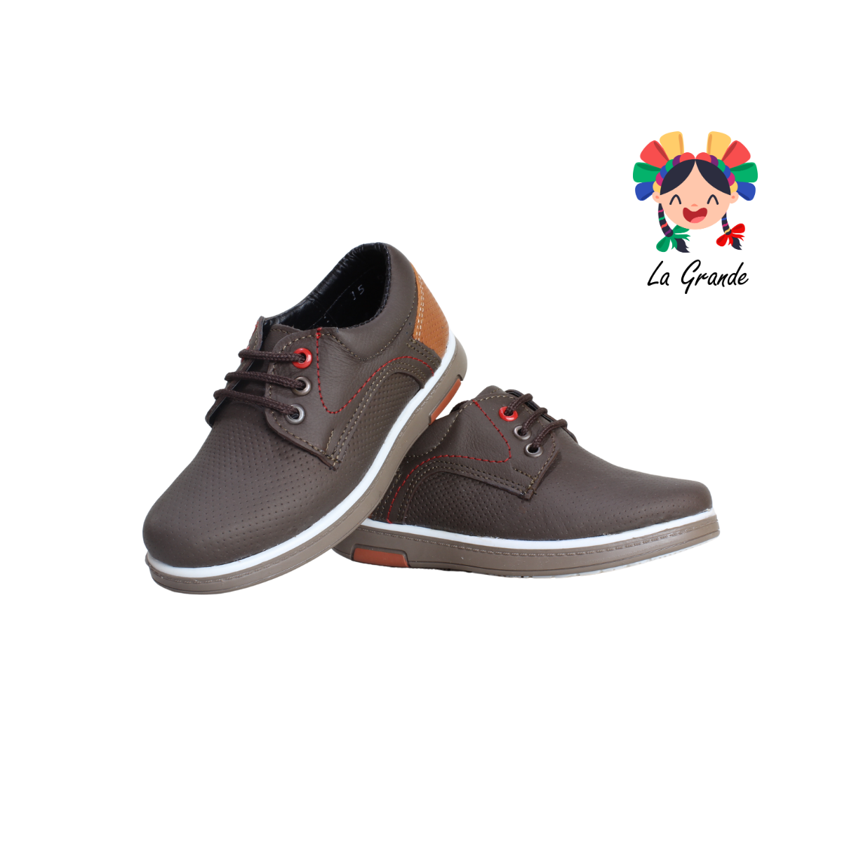 410 PERIQUIN Cafe Camel Napa Casual para Niño